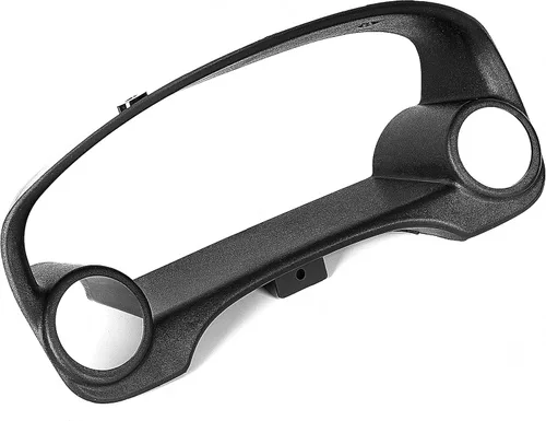 Miniatura 4 de HECASA Bisel de racimo compatible con Honda Civic 1996-2000, negro, calibre 2, bisel de racimo de doble calibre 2.047 in-2.362 in
