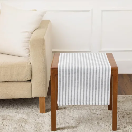 Miniatura 63 de Solino Home Camino de mesa de lino de 36 pulgadas – Amalfi Stripe 100% lino puro, camino de mesa azul marino y blanco, 14 x 36 pulgadas, ideal