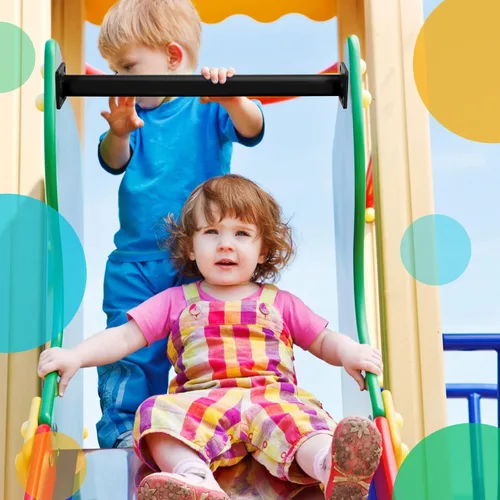 Miniatura 4 de Dunzy Paquete de 12 Barras para Monkey Bars Accesorios para Columpios Varillas Peldaños de Escalera para Juegos Kit de Herrajes Barras de Mono