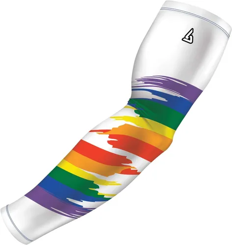 Miniatura 34 de B-Driven Sports Sleeve Pro-Fit - Manga de compresión para hombres y mujeres - Manga de brazo de baloncesto y voleibol - Individual Galaxia