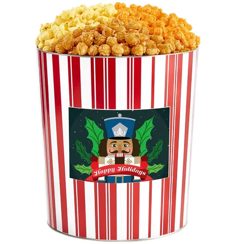 Miniatura 7 de The Popcorn Factory Lata de regalo para palomitas de maíz, retro, 3.5 galones (Cheddar robusto, mantequilla, caramelo)