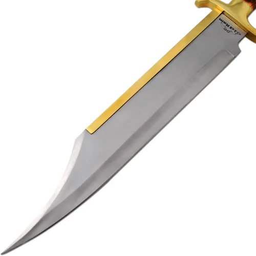 Miniatura 3 de Cuchillo de caza de mango de cuerno de ciervo de Montana de corona real hecho a mano de encargo