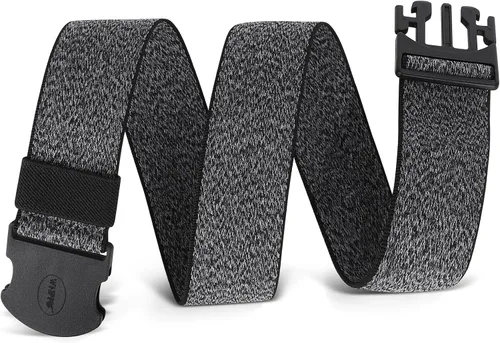 Miniatura 6 de WHIPPY Cinturón elástico unisex para hombre con hebilla no metálica, cinturón ajustable