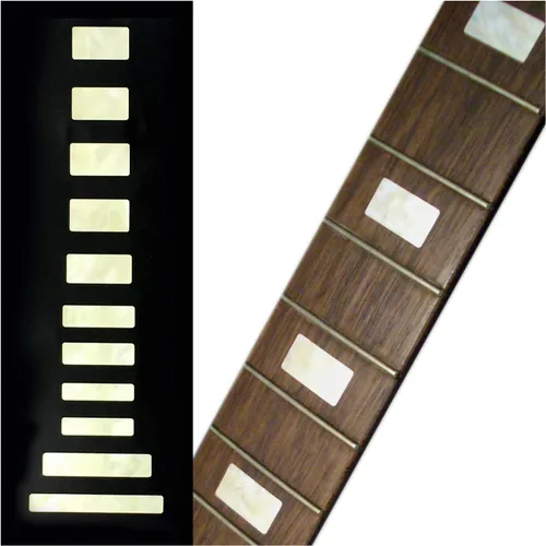 Fretboard Marcadores Inlay Sticker Calcomanías para guitarra & bajo – Vintage Block