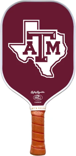 Miniatura 23 de Raqueta de pickleball colegial oficialmente licenciada - Raqueta aprobada por la Asociación de Pickleball de EE. UU. - Núcleo de nido de abeja Texas