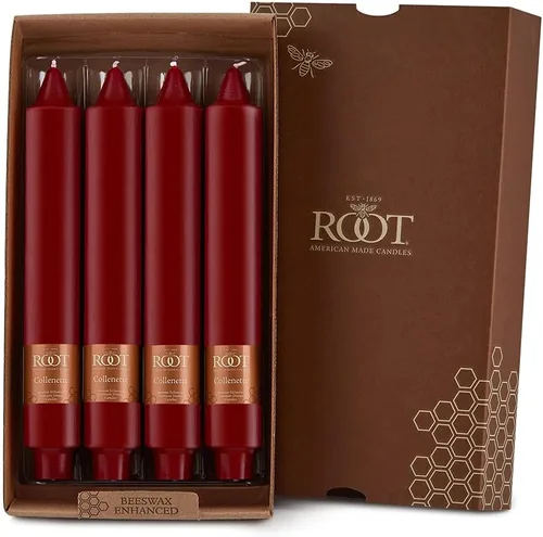 Miniatura 22 de Root Candles Velas de Cena Sin Aroma Juego de Velas en Caja de Mezcla Premium de Cera de Abeja, 9 Pulgadas, Rosa Polvoriento, 4 Unidades Rosa