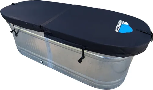 Miniatura 9 de Polar Protector - Cubierta de tanque de agua helada, terapia de agua helada, agua fría, se adapta a 2 x 2 x 6 tanques galvanizados de 170 galones
