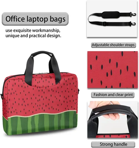 Miniatura 6 de Bonita bolsa de hombro para computadora portátil para mujeres y hombres, bolsa para computadora portátil, funda para laptop, maletín de transporte