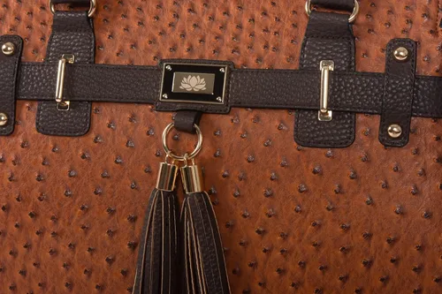 Miniatura 3 de JKM & Company Bolsa con ruedas para laptop para mujer, maletín con ruedas de diseño, se adapta a portátiles de 13 a 17 pulgadas, estuche para Marrón