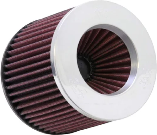 K&N Filtro de aire universal cónico inverso original de alto flujo:Rendimiento, Premium: Diámetro de la brida: 3 pulgadas, Altura del filtro: 5