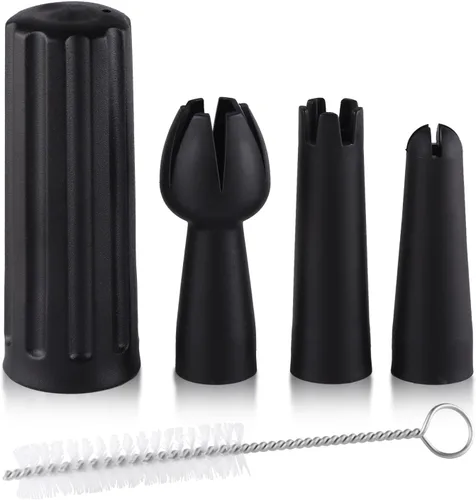 Miniatura 9 de Piezas de repuesto para dispensador de crema batida Fabricante de postres 3 consejos de decoración Gourmet Whip Culinary Soporte de cargador