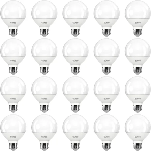 Miniatura 11 de Bombillas LED Sunco G25, luces de tocador de globo para baño de alto rendimiento, 1000 LM, 11 W (equivalente a 100 W), blanco cálido de 3000 K