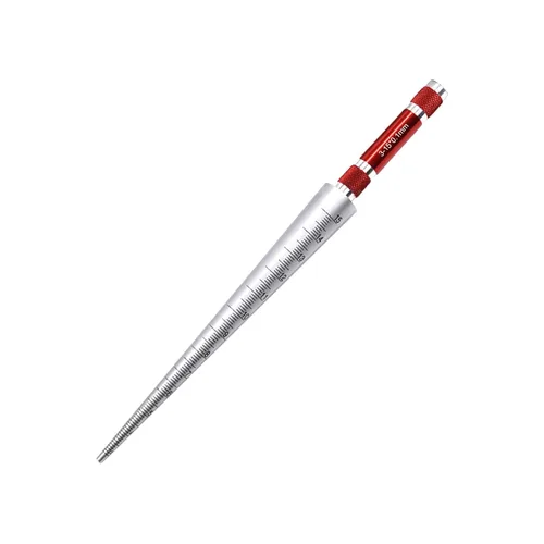 Miniatura 8 de Regla cónica de agujero, calibre de pinza, calibre de apertura cónica de amplia aplicación, medición de agujero redondo, probador de apertura