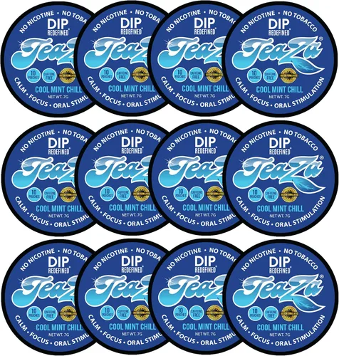 Miniatura 20 de Teaza Bolsas de Energía, Alternativa sin Tabaco sin Nicotina al Dip sin Humo, Rapé y Dip Energético, Alternativa Saludable al Tabaco de Mascar, Uso