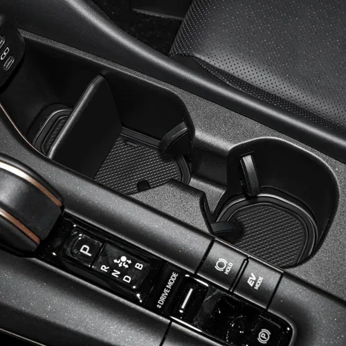 Auovo Insertos/Forros para Portavasos Compatibles con Accesorios Toyota Crown 2023, 2024, 2025, 2026, Alfombrillas Antipolvo Personalizadas,