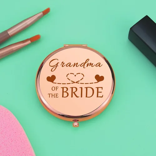 Miniatura 5 de Regalos para la abuela de la novia, regalos de fiesta de boda, regalo de agradecimiento, espejo compacto para abuela, regalo de boda, espejo