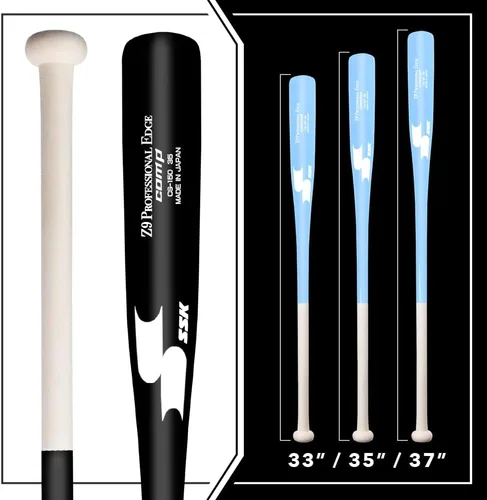 Miniatura 5 de SSK Z9 Professional Edge Comp Coaches - Bate de madera Fungo de 33 pulgadas, 35 pulgadas, 37 pulgadas, béisbol y sóftbol, más de 22