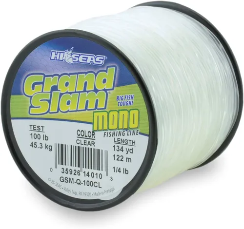 Miniatura 22 de HI-SEAS Línea de pesca de monofilamento Grand Slam - Fuerte y resistente a la abrasión en transparente, rosa, verde, azul humo, amarillo Azul ahumado