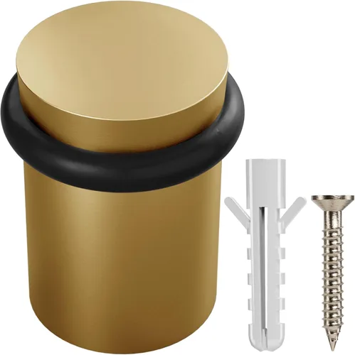 Miniatura 8 de NYCO - Tope de Puerta de Piso Cromado - Elegantes Topes de Puerta Modernos de Acero Sólido para Trabajo Pesado - Tornillo de Anclaje para Montaje
