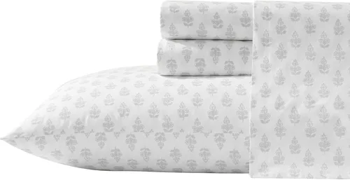 Miniatura 25 de Laura Ashley - Sábanas King, Juego de Ropa de Cama de Percal de Algodón, Ligero y Transpirable para el Hogar (Emogene Naranja Quemado, King)