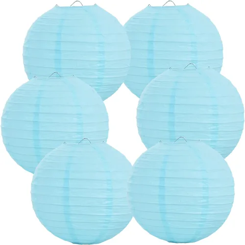 Miniatura 42 de BEISHIDA Faroles de Papel Blancos de 12 Pulgadas Decorativos Chinos/Japoneses Colgantes Redondos de Papel Lámparas para Cumpleaños, Bodas, Navidad