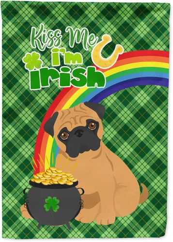 Miniatura 188 de Caroline's Treasures WDK4731GF - Bandera decorativa para jardín del día de San Patricio, color negro y tostado, Airedale Terrier, para jardín