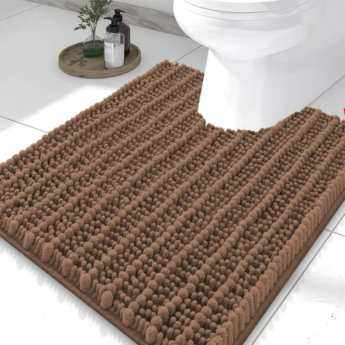 Miniatura 15 de Smiry Alfombras de Baño 24x16 pulgadas, Alfombras de Baño de Chenilla Extra Suaves y Absorbentes, Respaldo de Goma Antideslizante, Lavable a Máquina
