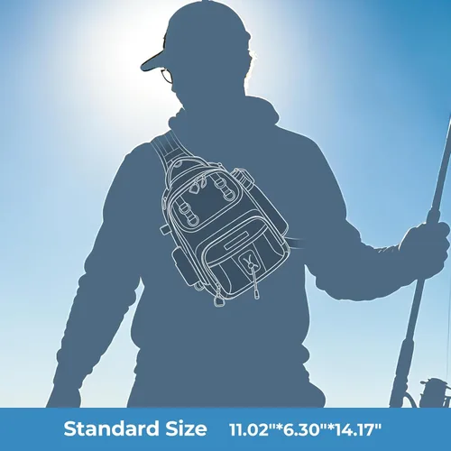 Miniatura 7 de KastKing Bolsa de Pesca con Eslinga BaitSpace, Mochila de Pesca con Soporte para Caña y Bebidas, Bolsa de Aparejos para Equipo de Pesca