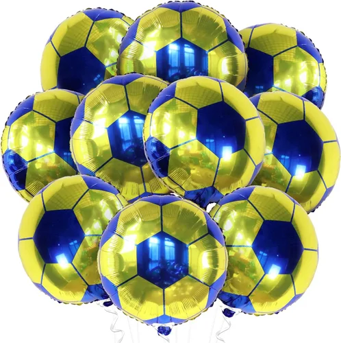 Miniatura 6 de KatchOn, Globos de baloncesto grandes de papel de aluminio color naranja, 18 pulgadas, paquete de 10 unidades, decoraciones de baloncesto
