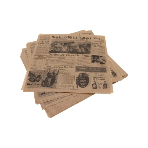Miniatura 21 de G.E.T. 4-TF1600 - Forro de papel de periódico francés de 12 x 12 pulgadas, blanco seguro para alimentos, contenedor de delicatessen, molino