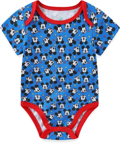 Miniatura 3 de Disney Mickey Mouse, Lion King y Winnie the Pooh Baby Boys Paquete de 5 mamelucos para recién nacidos y bebés