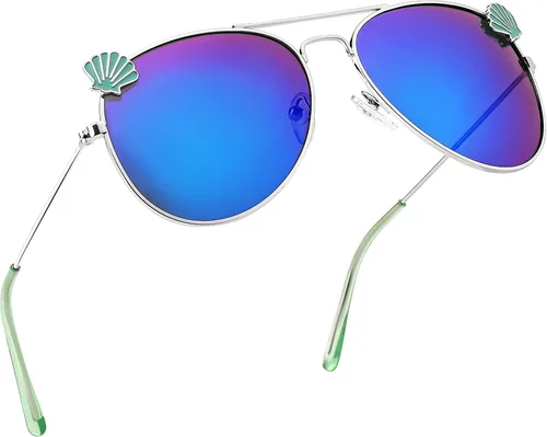 Miniatura 3 de FEISEDY Lentes de sol polarizados para niños, lentes de piloto clásicos para niñas y niños, B4062 (edad 2-10)