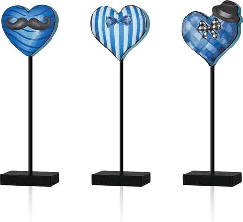 Miniatura 9 de Smile - 3 piezas de decoración de madera para interiores, estilo de abeja de girasol, centros de mesa de verano para el hogar, cocina, exhibición