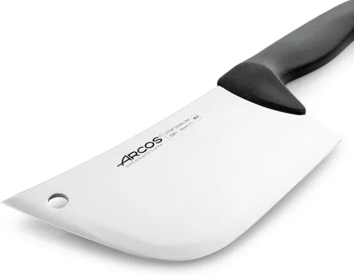Miniatura 3 de Arcos Cuchillo de carnicero de acero inoxidable nitrum de 7 pulgadas y hoja de 7.480 in. Cuchillo de carnicero profesional. Mango ergonómico de Negro