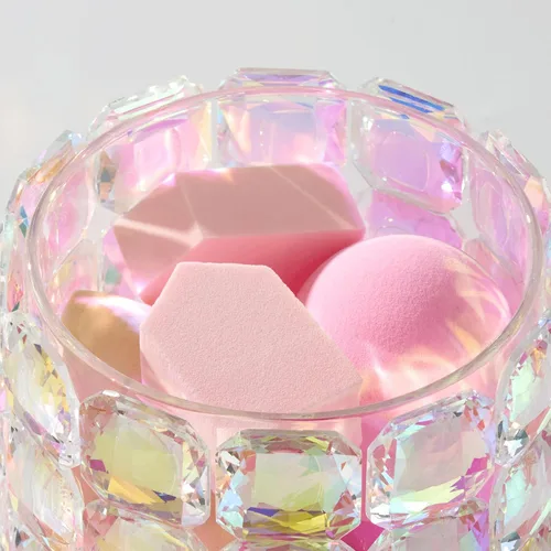 Miniatura 9 de Organizador de maquillaje, soporte para brochas de maquillaje, soportes multifuncionales iridiscentes para cepillos de dientes, soporte Qtip