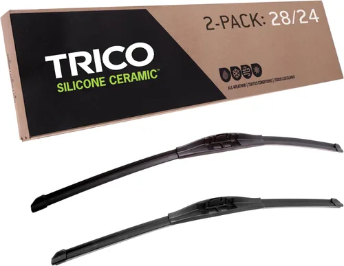 Miniatura 22 de TRICO - Juego de 2 limpiaparabrisas de repuesto, silicona con revestimiento de cerámica, para todo tipo de clima, lado del conductor y pasajero, 15