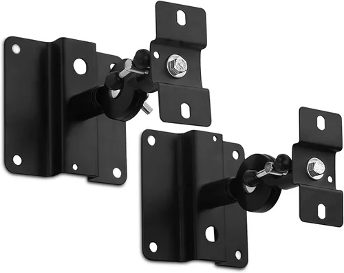 Miniatura 7 de Mount-It! Mount-it - Soportes universales para altavoces satelitales de alta resistencia, color negro