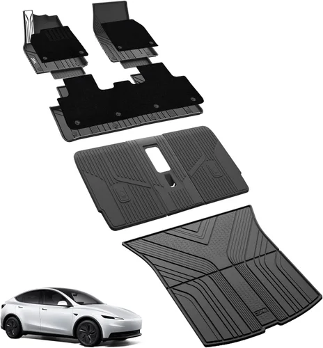 Miniatura 29 de 3W – Tapetes y revestimiento para maletero compatibles con Tesla Model S 2021-2026, tapetes TPE para todo tipo de clima con ajuste personalizado