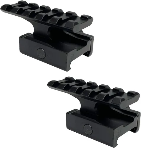 Miniatura 9 de FSI 1"/0.83"/0.5" Montaje en elevador 5 ranuras transparente Weaver/Picatinny Rail Mount