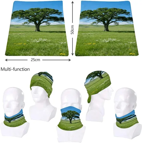 Miniatura 8 de Polaina para el cuello UPF 50, protección solar Prairie Lone Tree, máscara facial que absorbe la humedad y se seca rápido, sin costuras, polaina