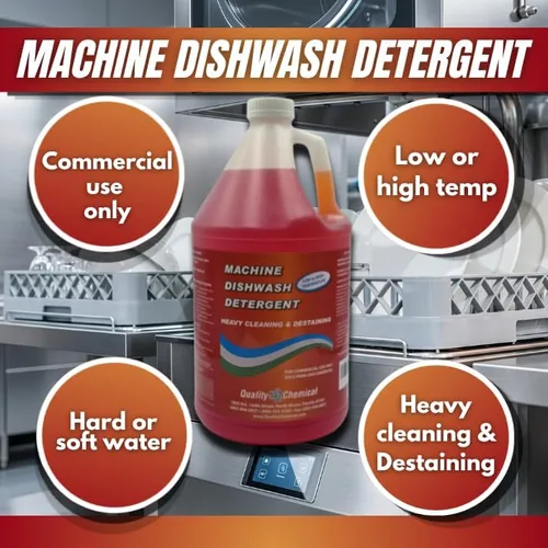 Miniatura 2 de Detergente para lavavajillas de grado industrial comercial – Un detergente de grado premium para lavavajillas de baja o alta temperatura, caja de 4