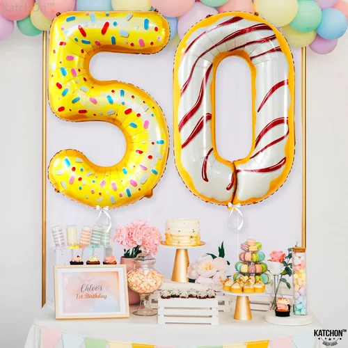 Miniatura 279 de KatchOn, Globo grande azul número 2 de 40 pulgadas Decoraciones de cumpleaños de Baby Shark para niño de 2 años Globo azul número 2 Globo