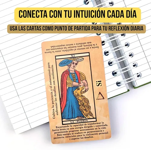 Miniatura 3 de Witchy Cauldron Baraja de tarot de Marsella para principiantes con significados en ellos, 78 cartas Tarot de Marsella, cartas ilustradas