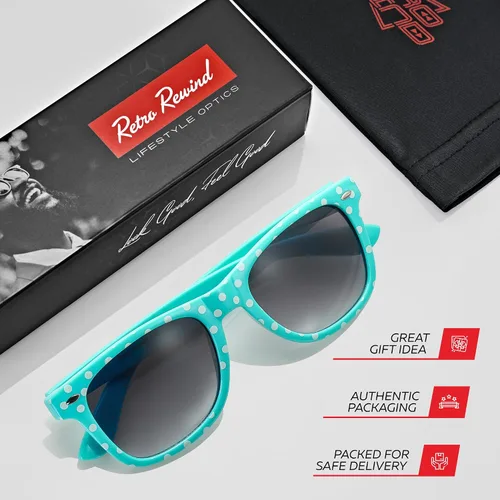 Miniatura 4 de Retro Rewind Gafas de sol vintage a la moda de lunares para mujer UV400
