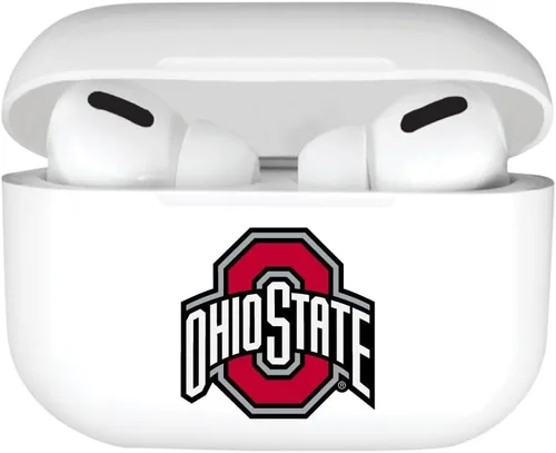 Miniatura 5 de Funda para AirPods, AirPods Pro de la Universidad Estatal de Ohio (Gen 1 y 2), color negro (piel sintética)