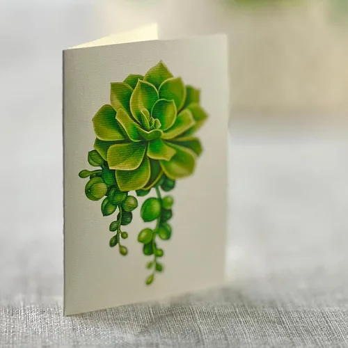 Miniatura 4 de Freshcut Paper Tarjetas de felicitación desplegables, Jardín de Cactus, plantas de casa de papel tamaño real de 12 pulgadas en 3D, tarjeta