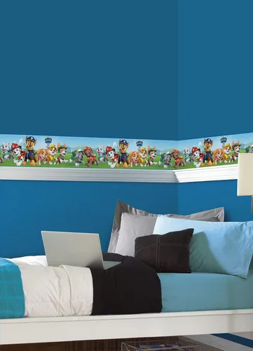 Miniatura 2 de RoomMates RMK12133BD Paw Patrol Cenefa de Papel Tapiz Despegar y Pegar