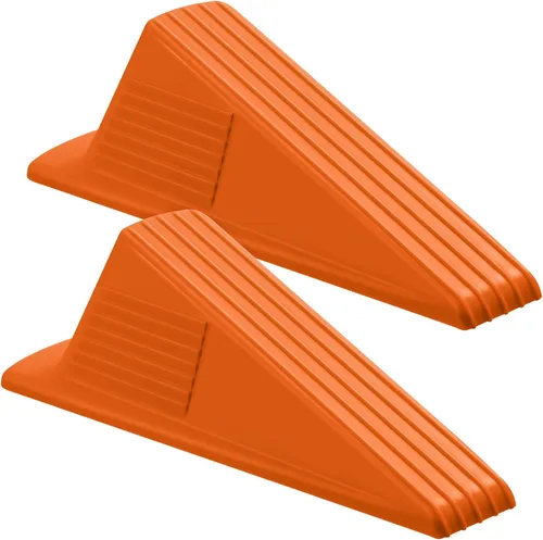 Miniatura 15 de Frienda 4 Piezas Topes de Puerta Jumbo Resistentes Tope de Puerta Alto hasta 2 pulgadas Cuña Alta TPR Cuña Grande Apilable Gran Tope de Goma