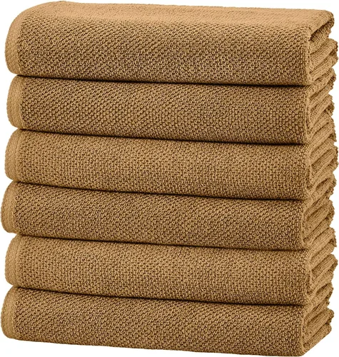 Miniatura 69 de Great Bay Home Toalla de baño blanca – Toalla de baño de gran tamaño 100% algodón de 68 x 35 pulgadas – Absorbente, de secado rápido, toalla de baño