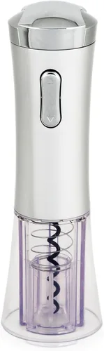 Miniatura 10 de True Vino Drill - Sacacorchos eléctrico con cortador de papel de aluminio, funciona con pilas, abridor de botellas de vino inalámbrico para bar